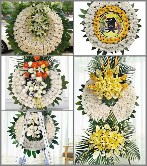 安徽滁州市明光市张八岭镇普贤村花圈速递